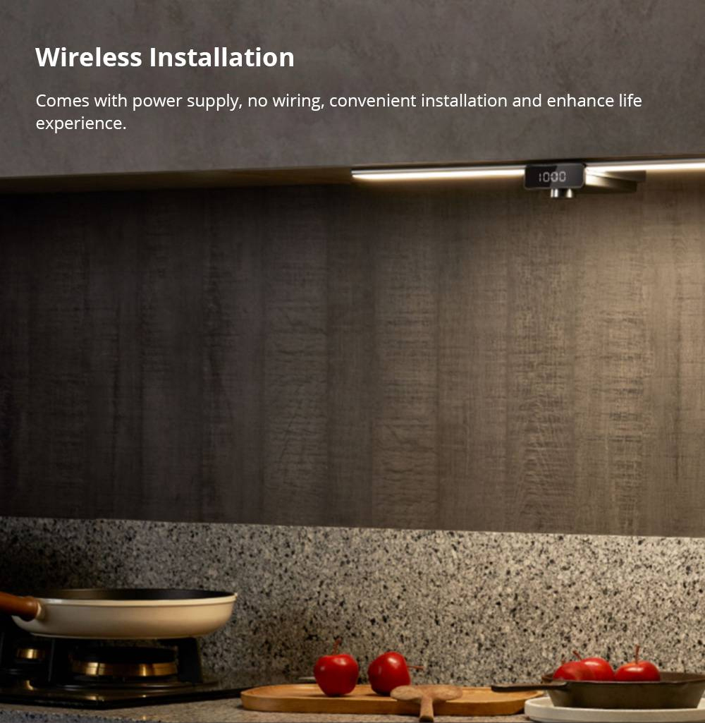 Wireless Installation Comes with power supply, no wiring, convenient installation and enhance life experience.