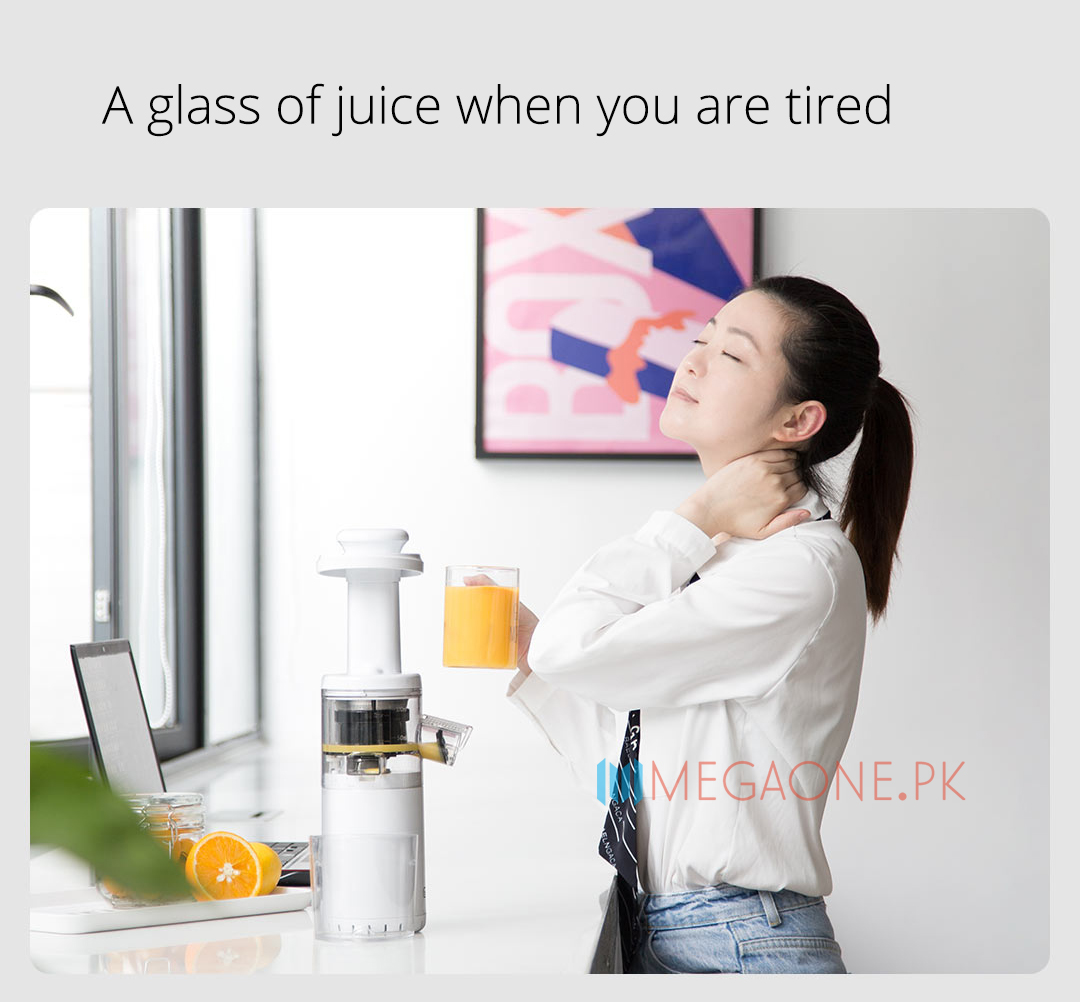 A glass of juice when you are tired